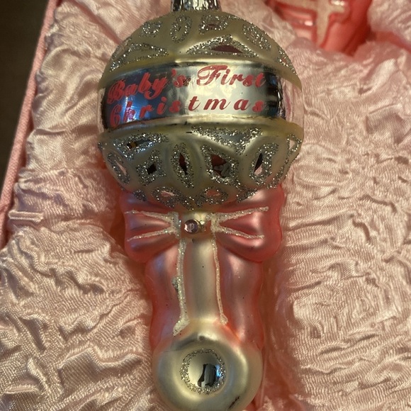 Kurt S. Adler Baby Girl First Christmas Ornament Set - Picture 6 of 16